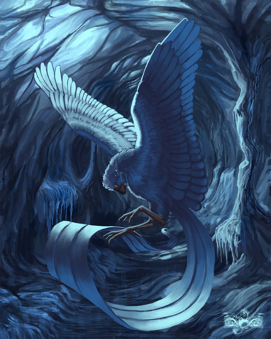 Articuno In Blue Forest Wallpaper