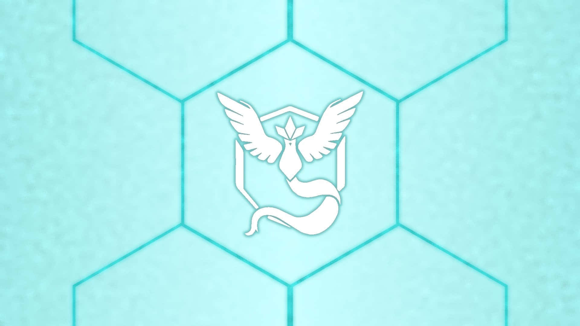 Articuno In Honeycomb Pattern Wallpaper