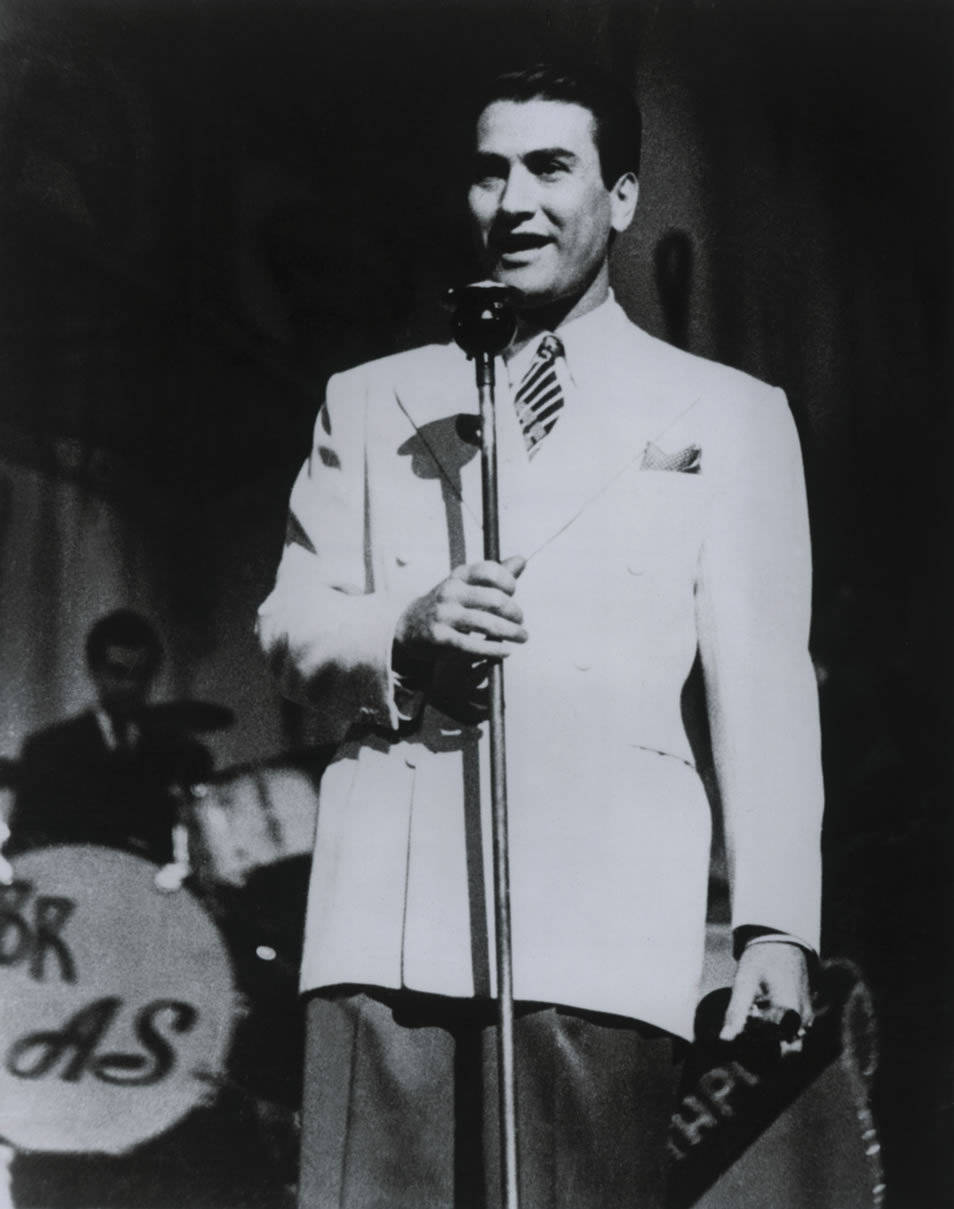 Artie Shaw In Front Of Microphone With Stand Wallpaper