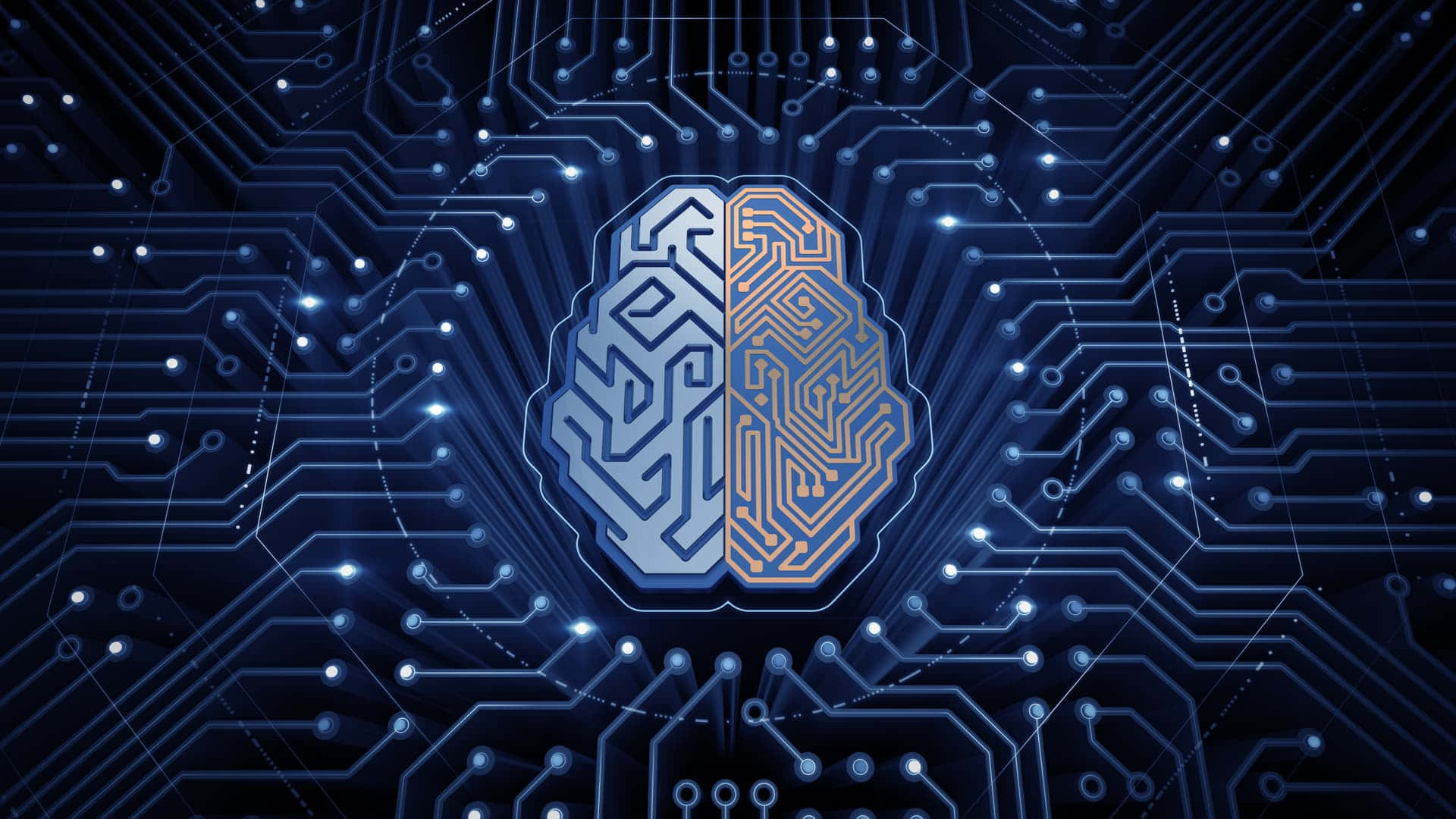 Artificial Intelligence Circuit Board Wallpaper