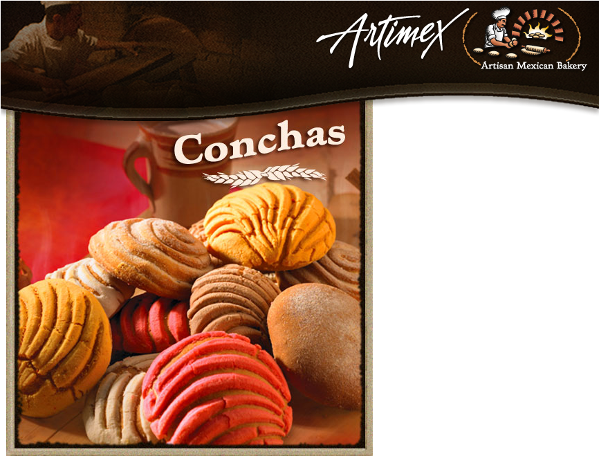 Artisan Mexican Bakery Conchas Pastries PNG