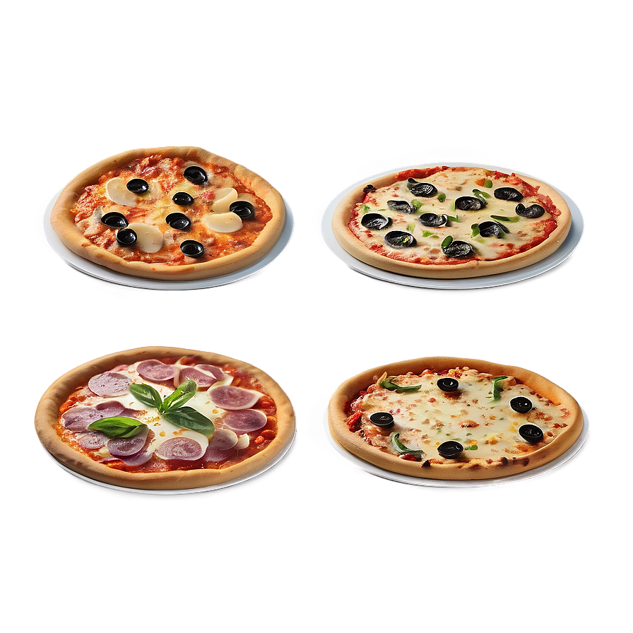 Artisan Pizza Selection Png Wwl85 PNG