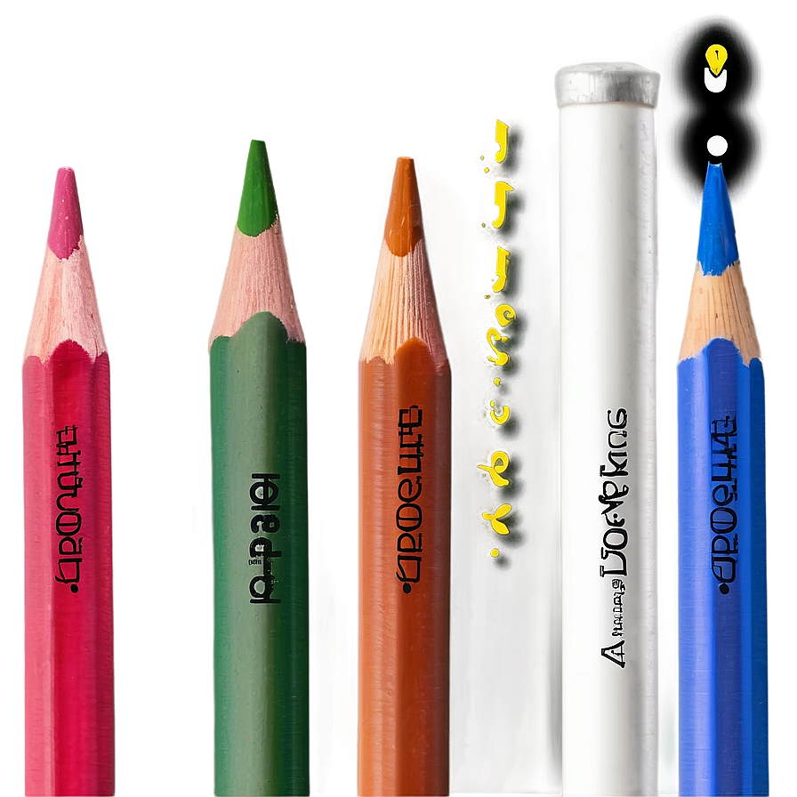 Artist Colored Pencils Png 06212024 PNG