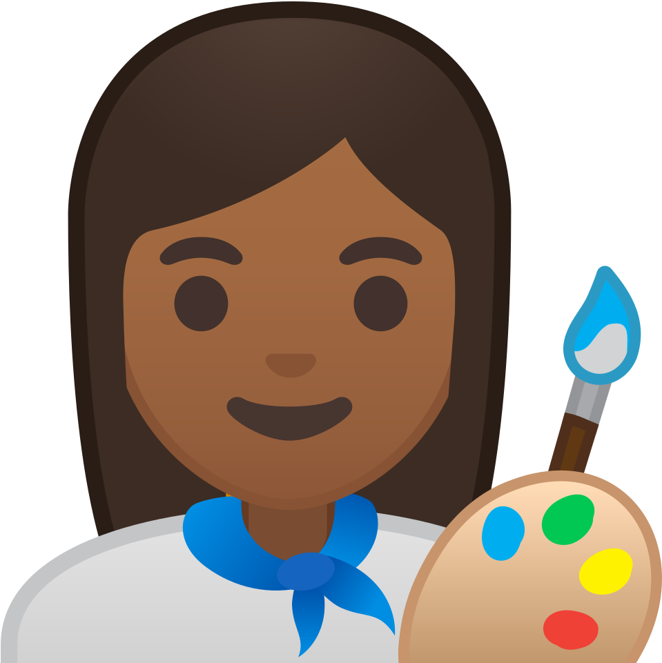 Artist Emoji With Palette PNG