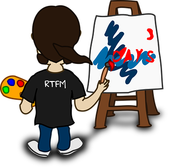 Artist Painting R T F M Shirt PNG