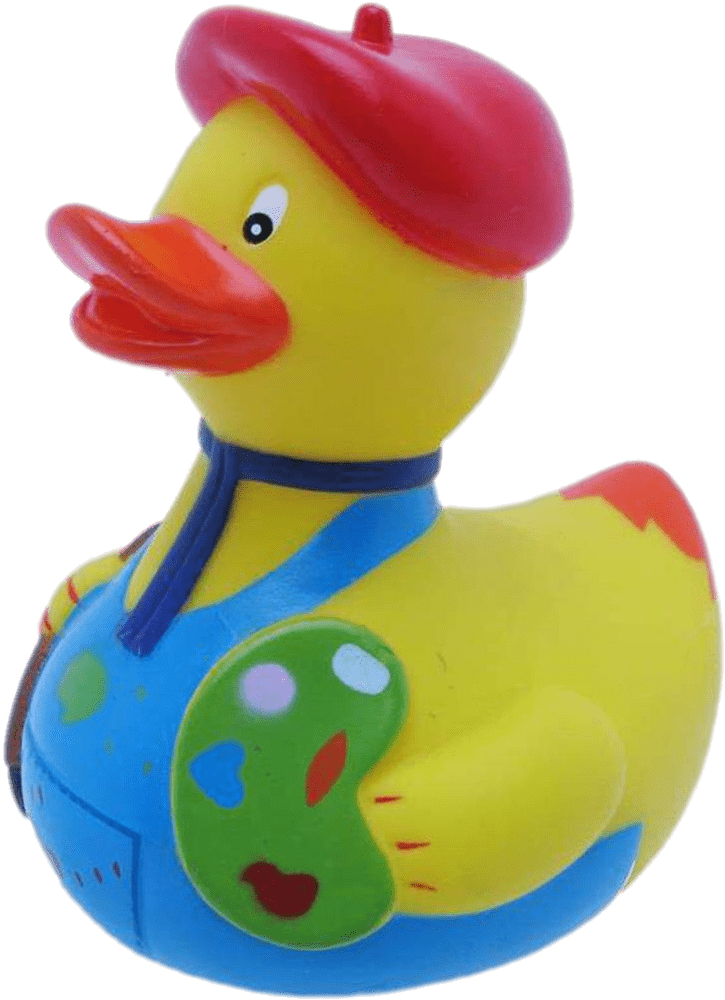 Artist Rubber Duck Figurine.png PNG