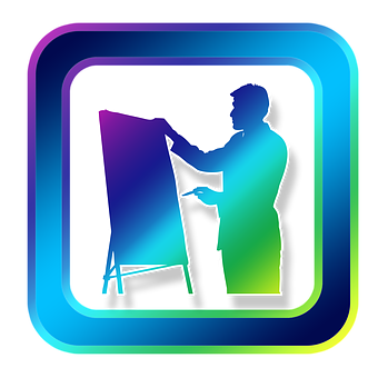 Artist Silhouette Icon PNG