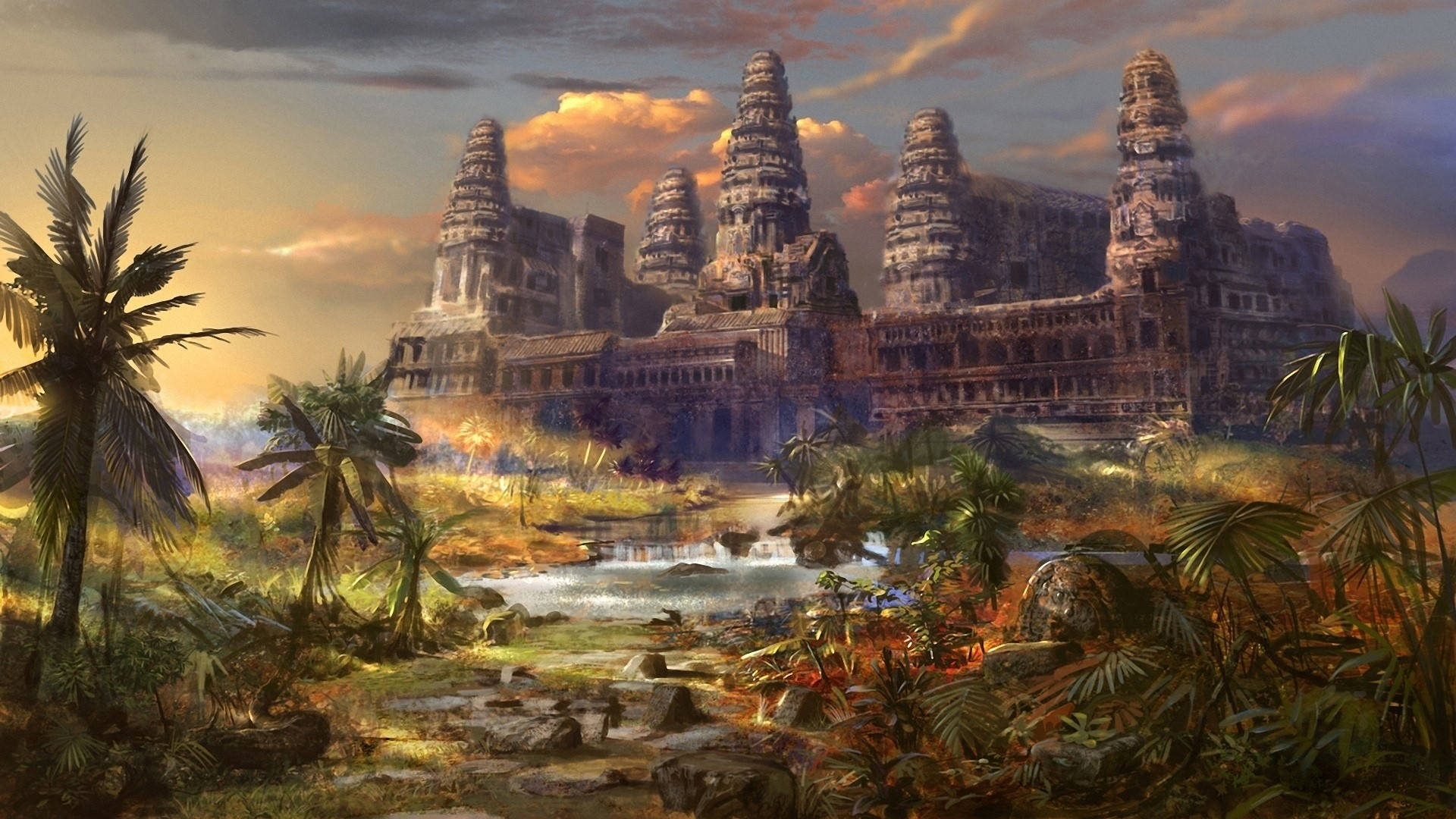 Artistic Angkor Wat In Its Prime Picture