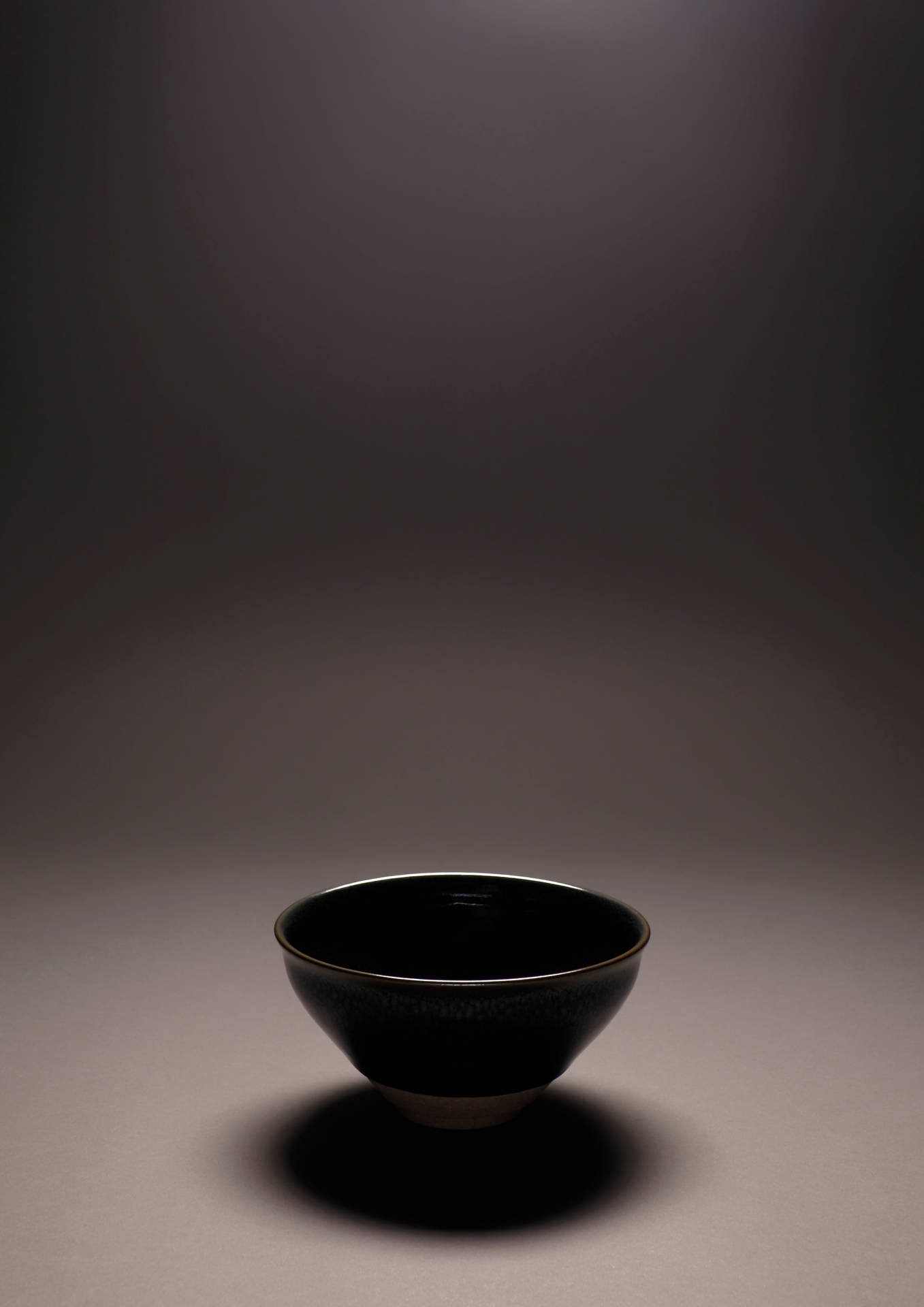 Artistic Black Bowl Silhouette Wallpaper