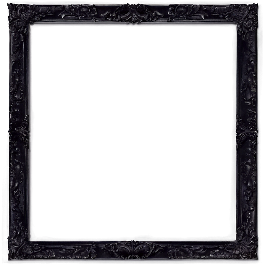 Artistic Black Frame Png Wds90 PNG