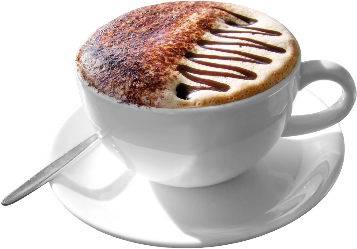 Artistic Cappuccinoin Cup PNG