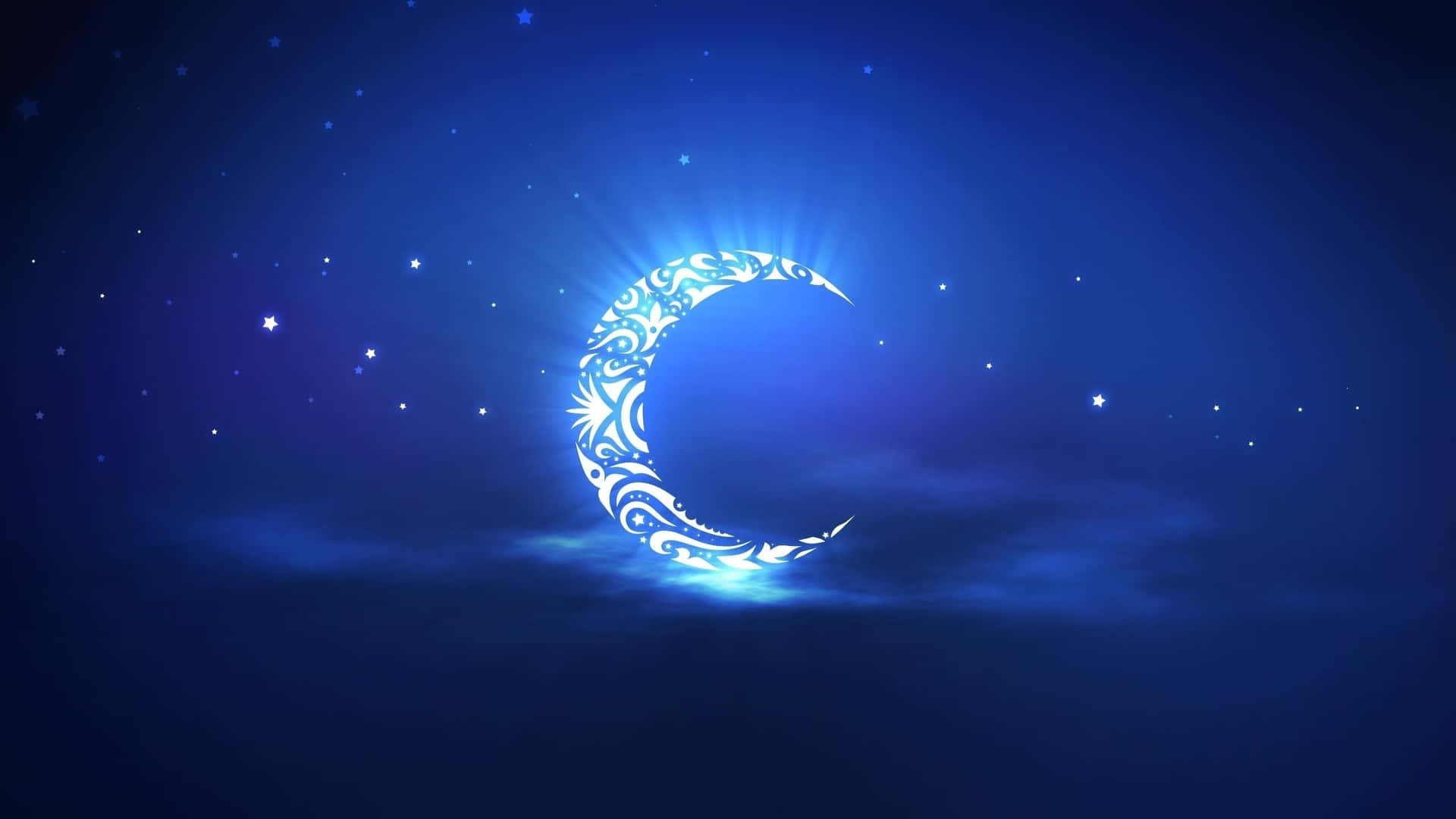 Artistic Crescent Night Sky Moon Picture