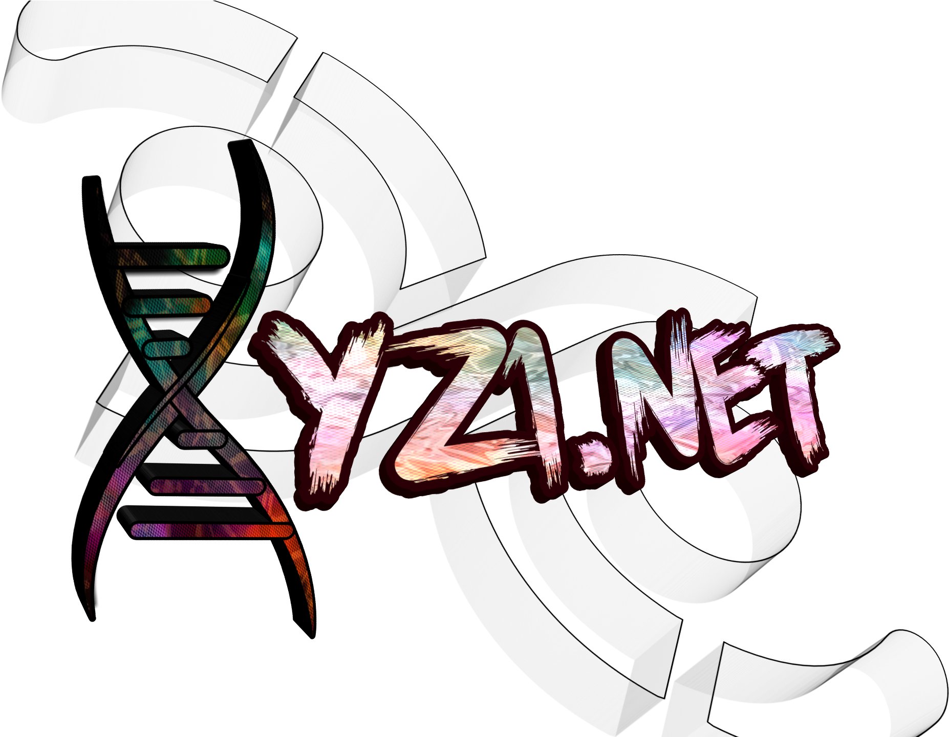 Artistic D N A Structure Y Z1 Net Logo PNG