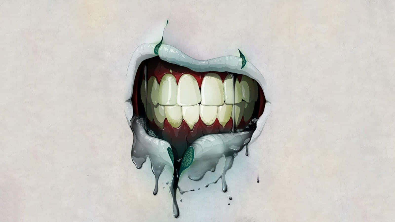 Artistic Dental Illustration Wallpaper