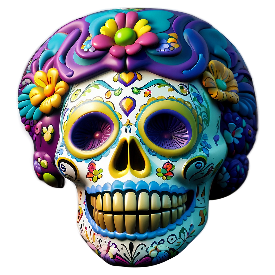 Artistic Dia De Los Muertos Murals Png 90 PNG