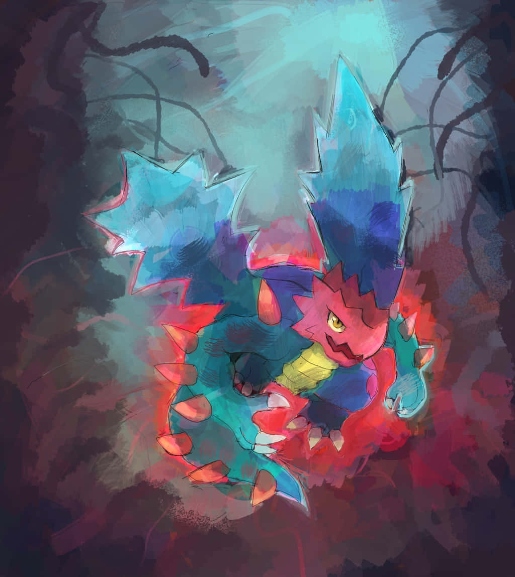 Artistic Druddigon Pokemon Illustration Wallpaper