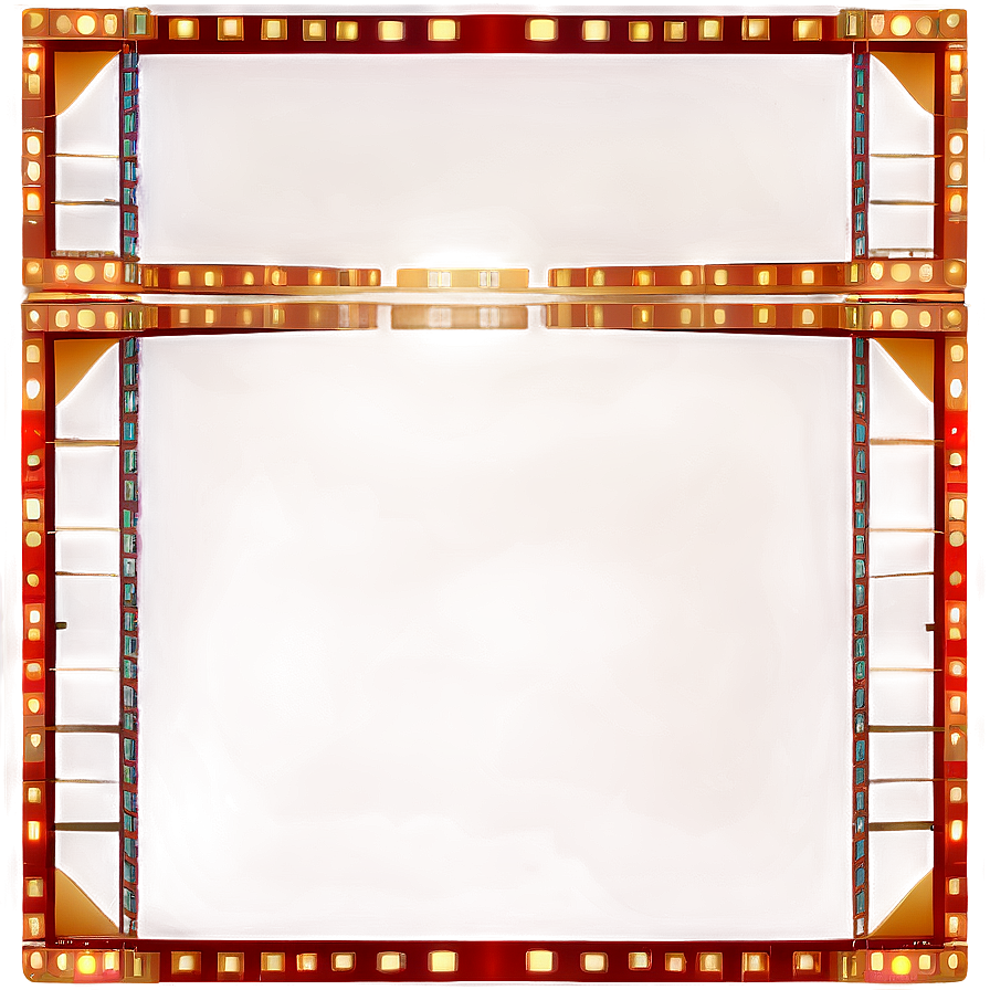 Artistic Film Frame Decoration Png Bbd PNG