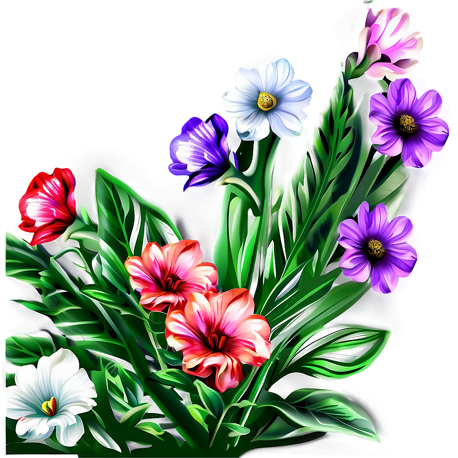 Artistic Flower Composition Png Ihk PNG