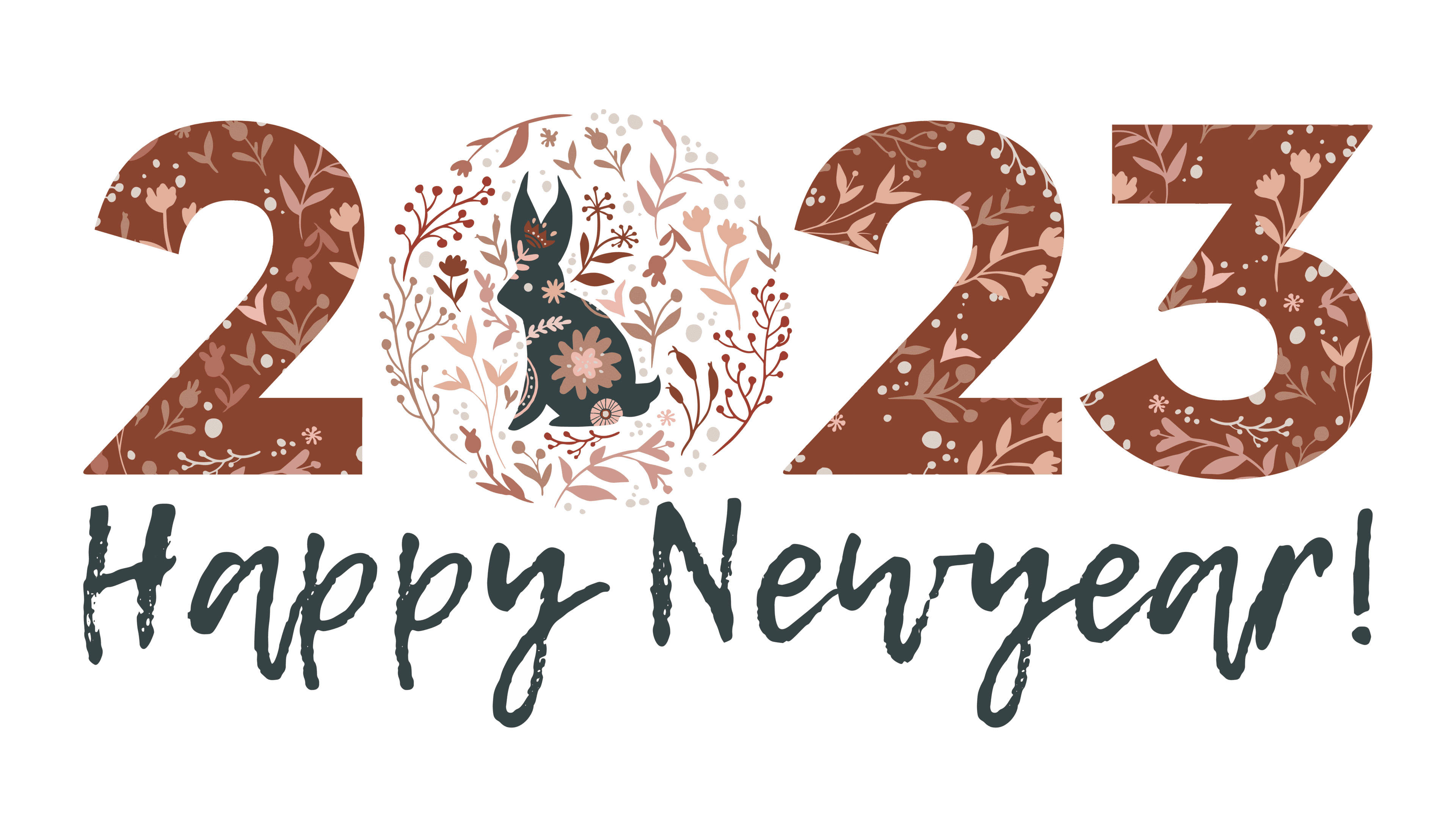Artistic Happy New Year 2023 Wallpaper