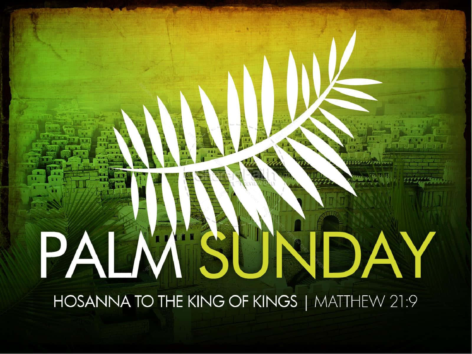 Artistic Hossana Palm Sunday Background