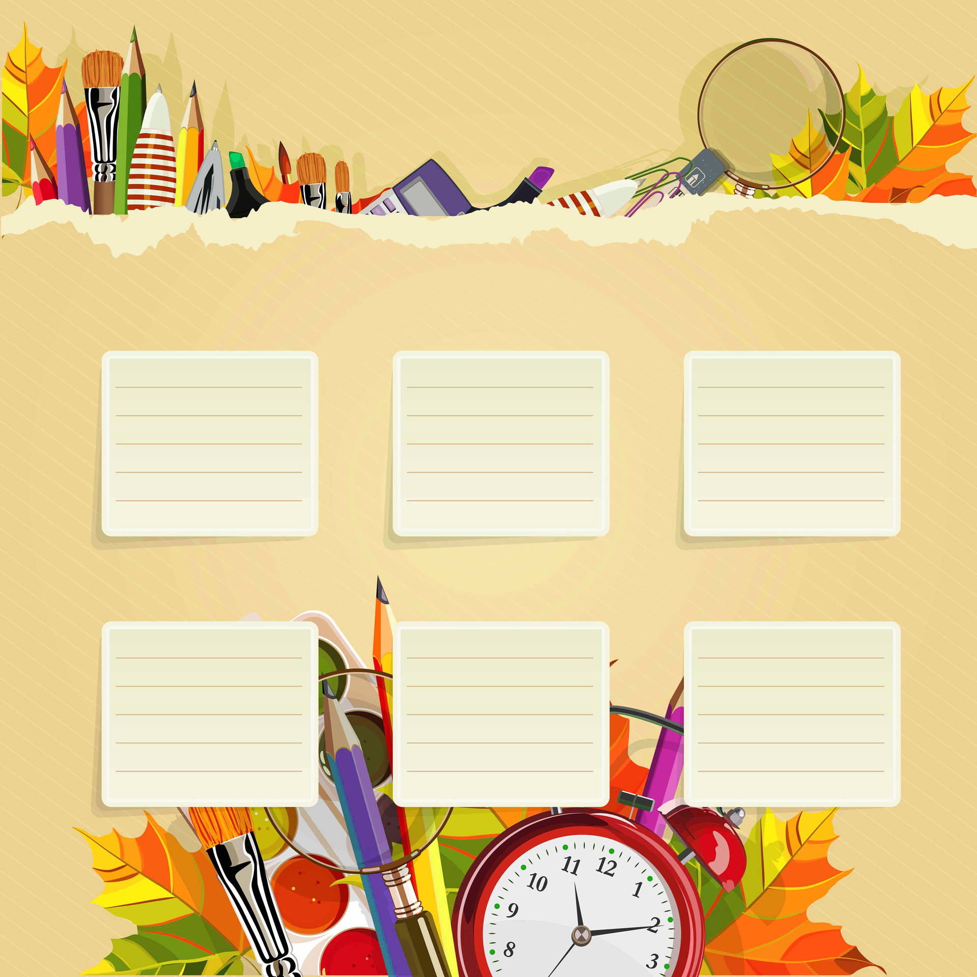 Artistic Illustration School Notepads-tools