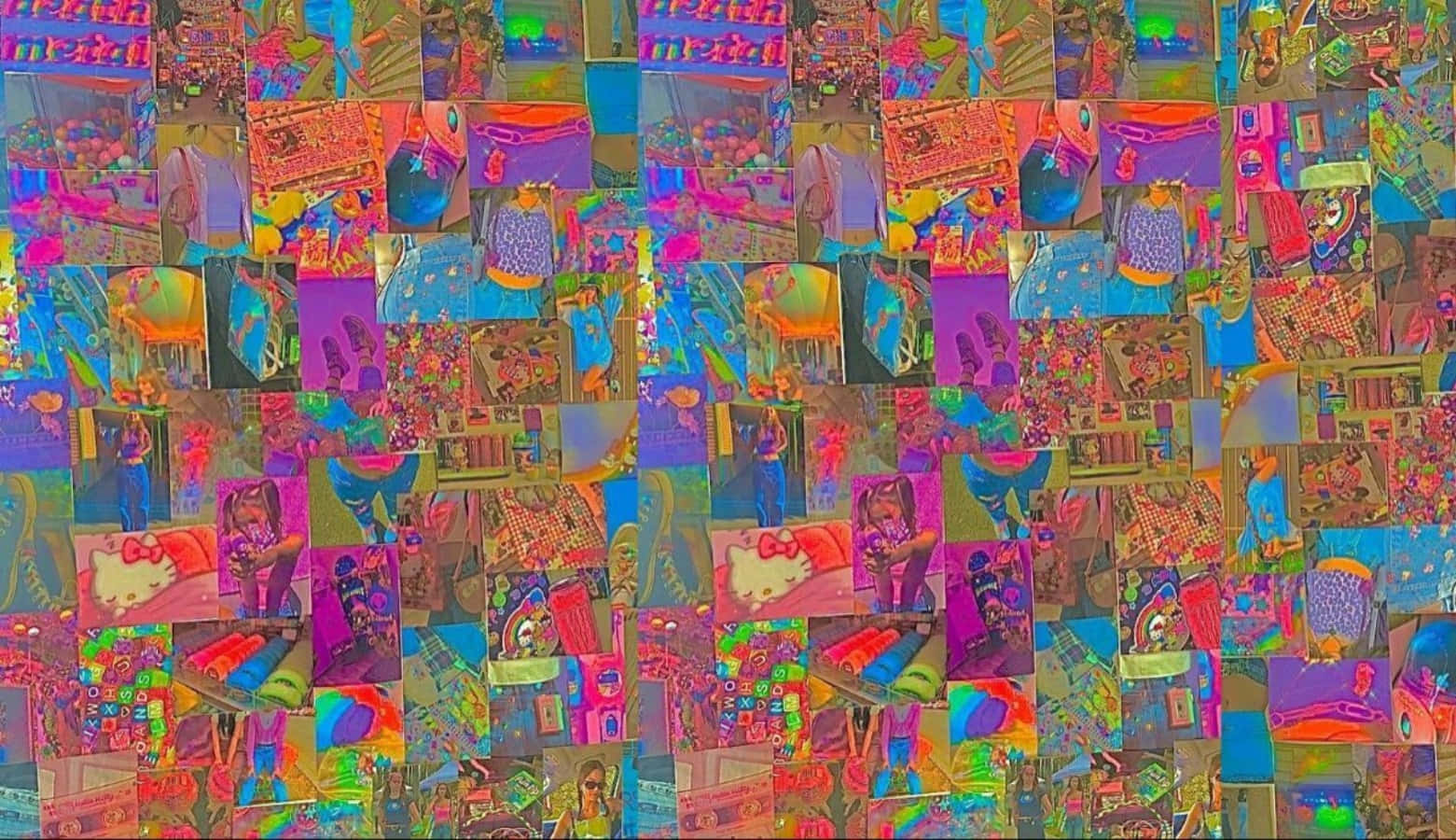 Artistic Indie Aesthetic Desktop Collage Background
