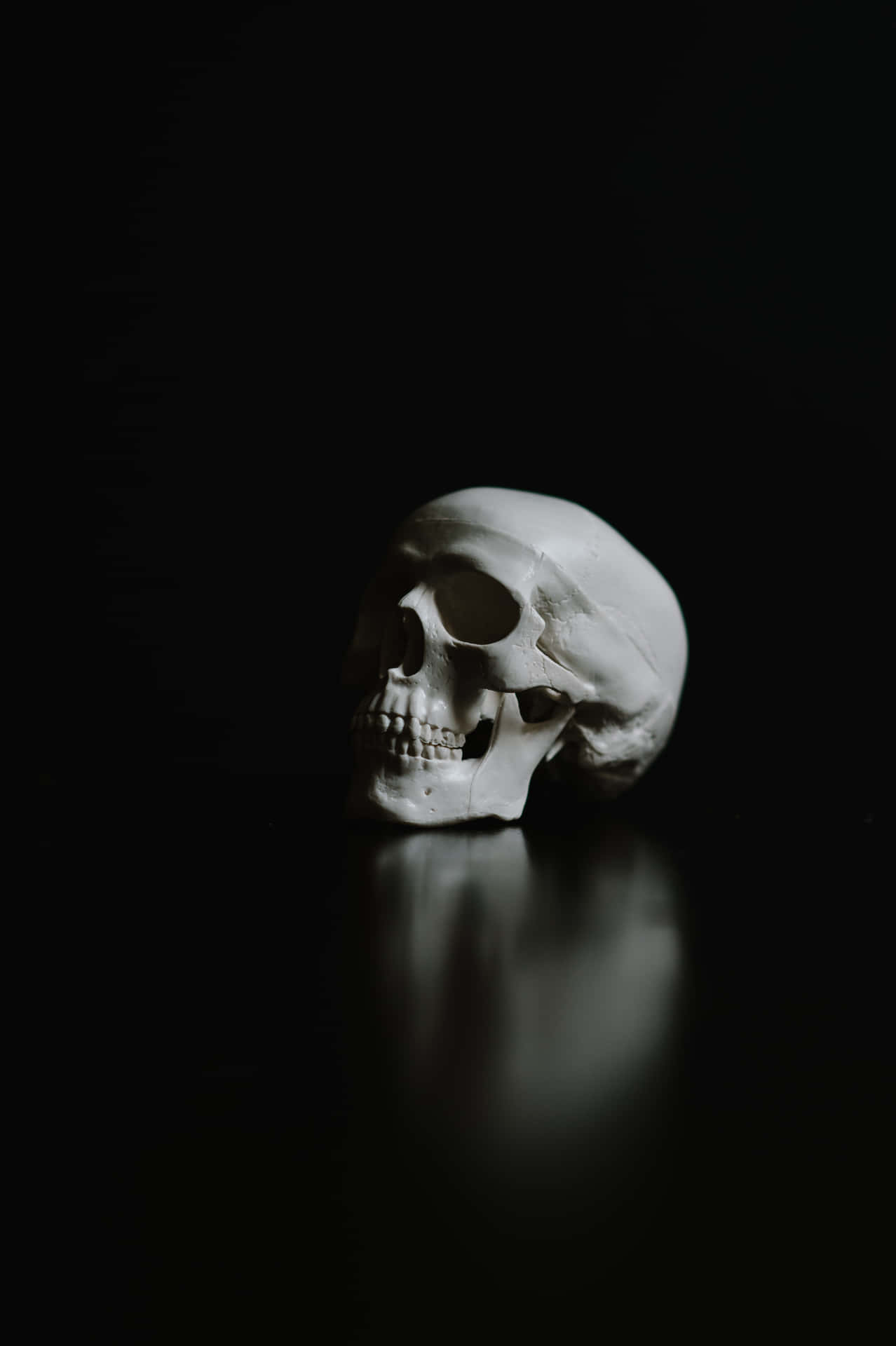 Artistic Interpretation Of Skulls On A Black Background