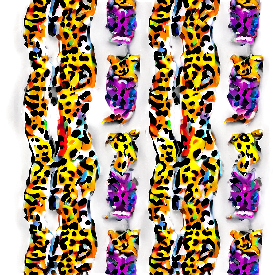 Artistic Leopard Pattern Png Vml PNG