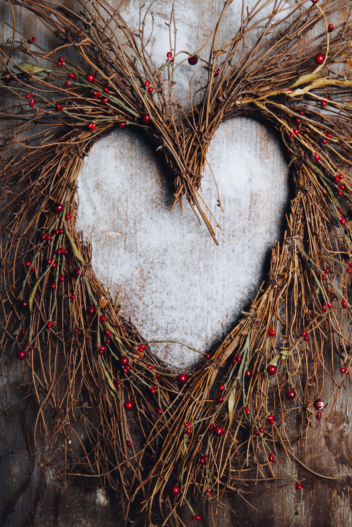 Artistic Love Wreath Background