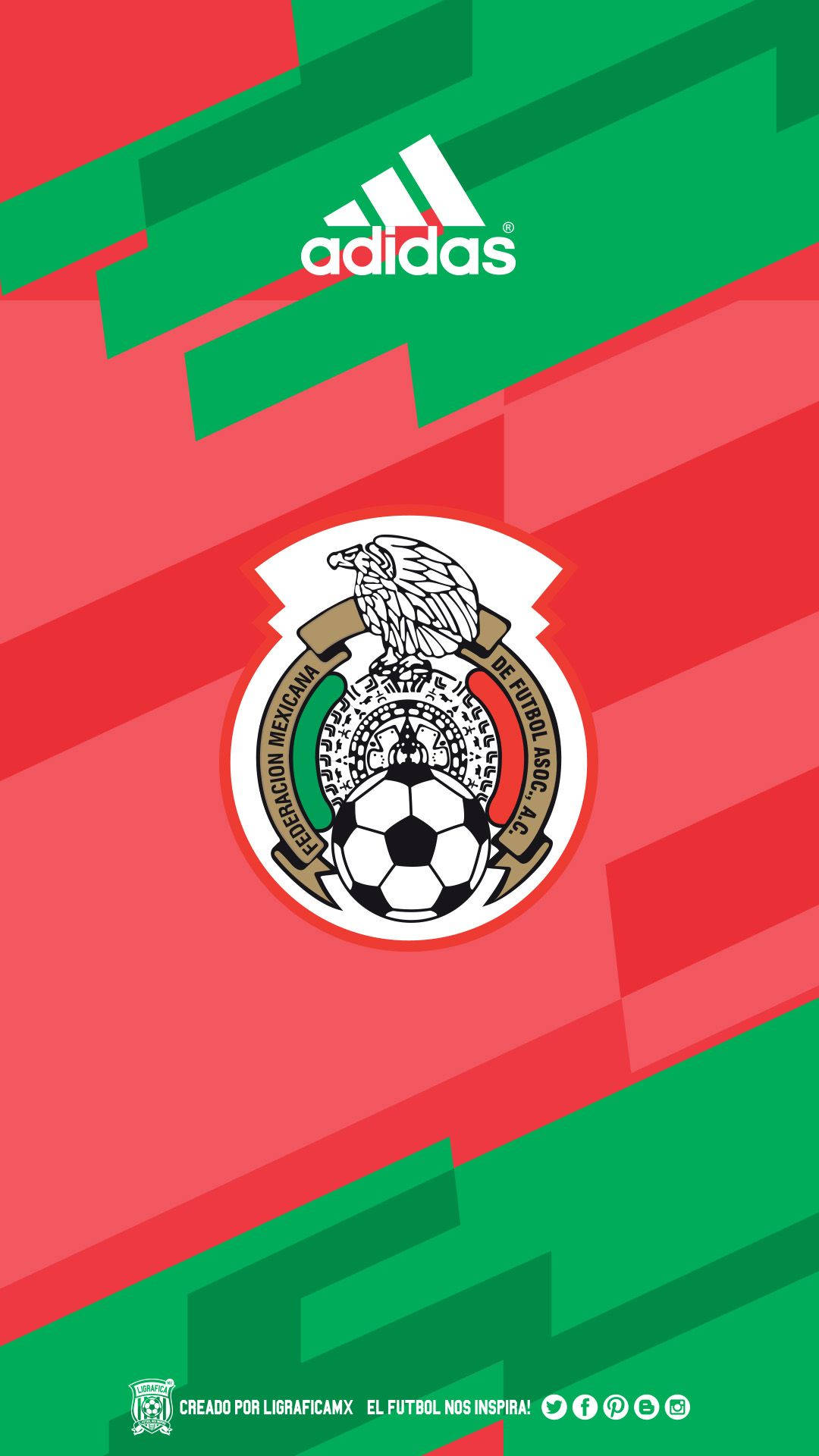 Artistic Mexico Soccer Team Logo