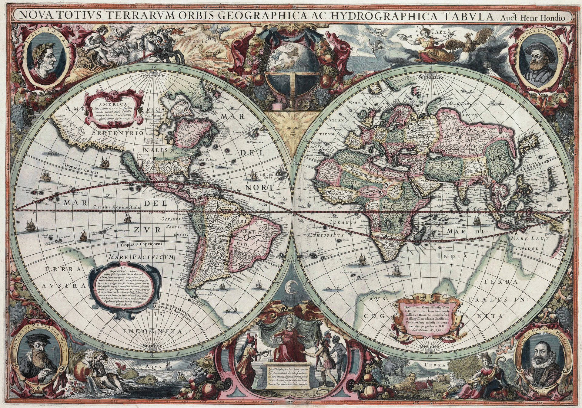 Artistic Old World Map 4K Wallpaper