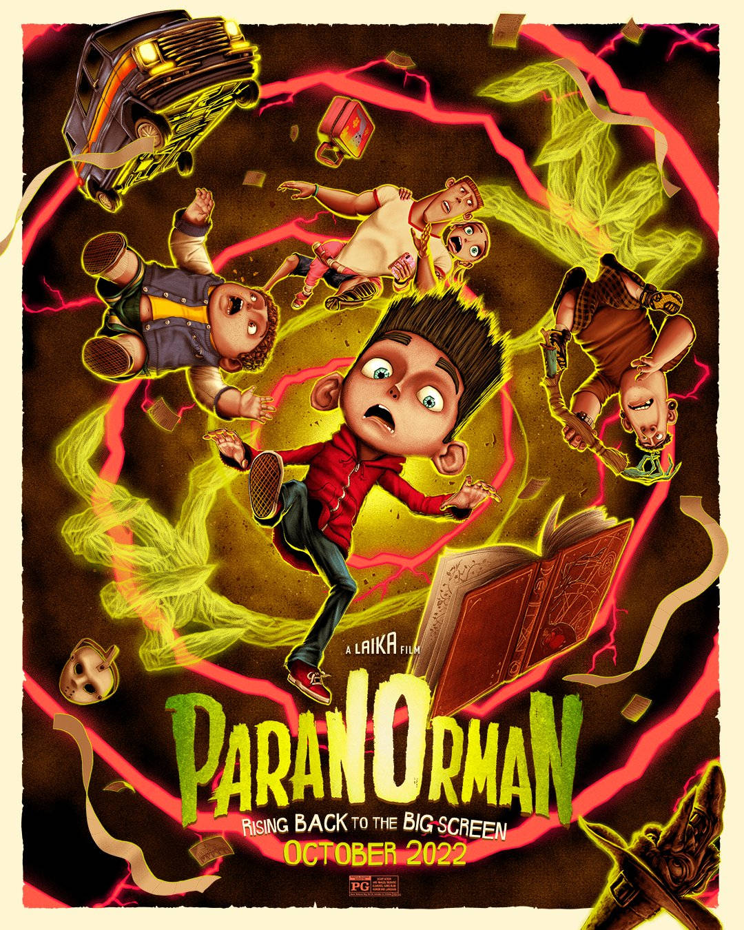 Rappresentazioneartistica Del Poster Del Film Paranorman Sfondo