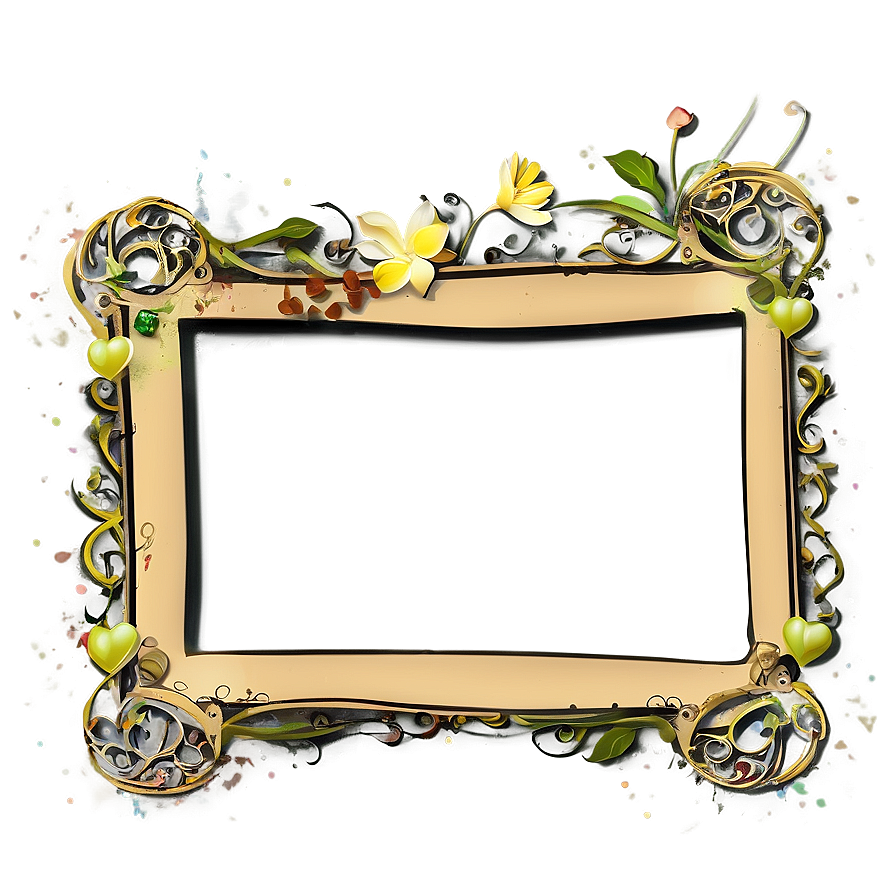 Artistic Photo Border Png Dos PNG