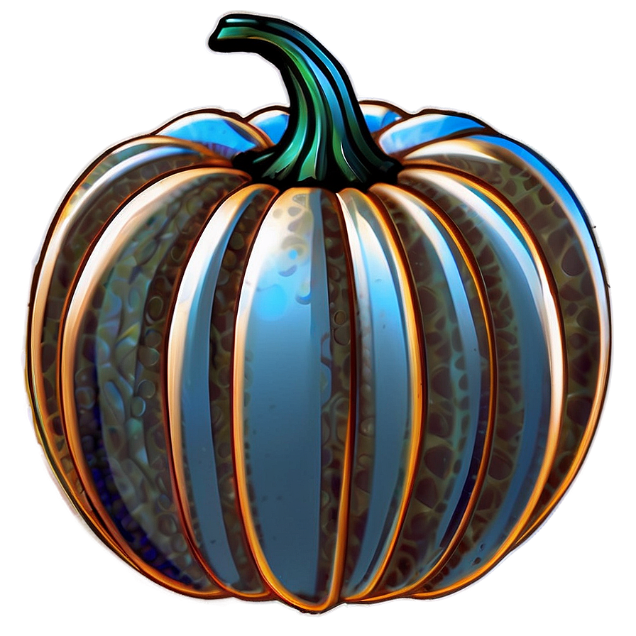 Artistic Pumpkin Outline Sketch Png 06202024 PNG