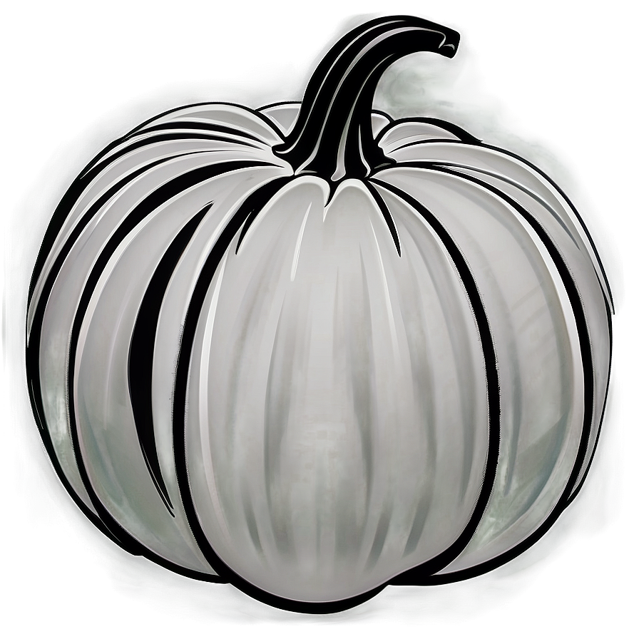 Artistic Pumpkin Outline Sketch Png 26 PNG