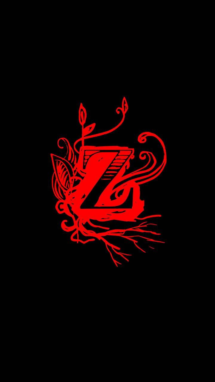 Artistic Red Letter Z Wallpaper