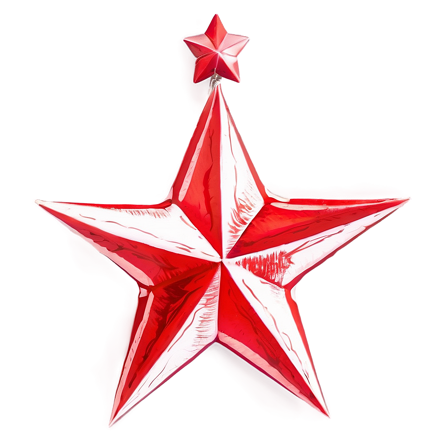 Artistic Red Star Png 05232024 PNG