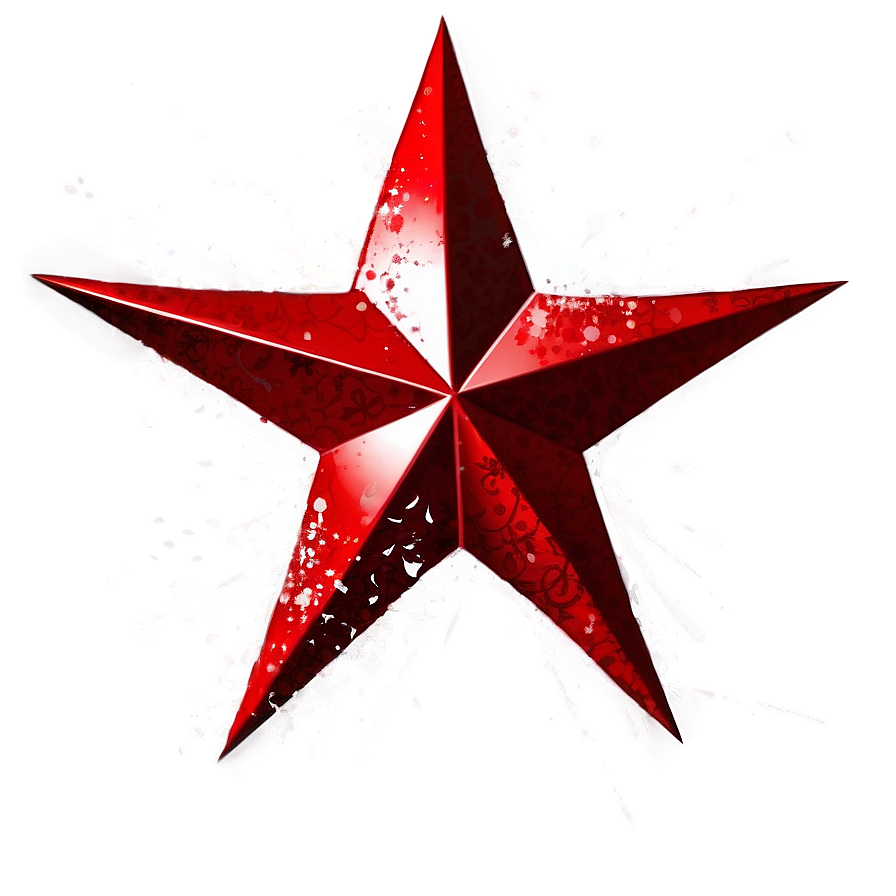 Artistic Red Star Png Swa27 PNG