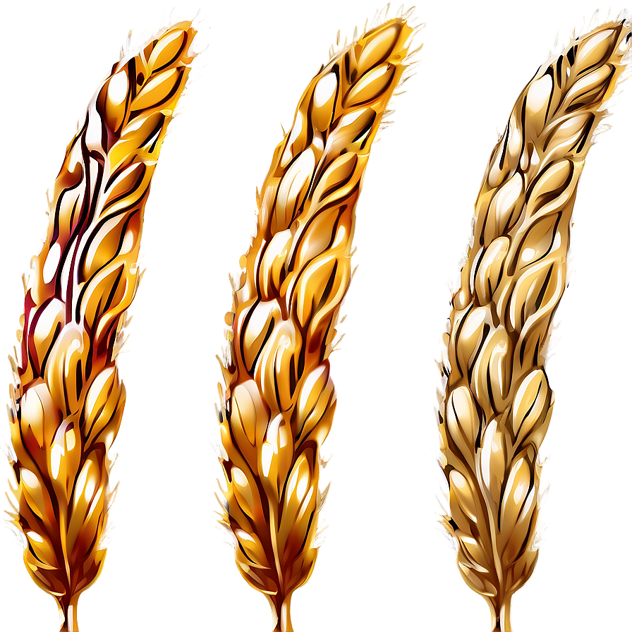 Artistic Wheat Illustration Png 05252024 PNG