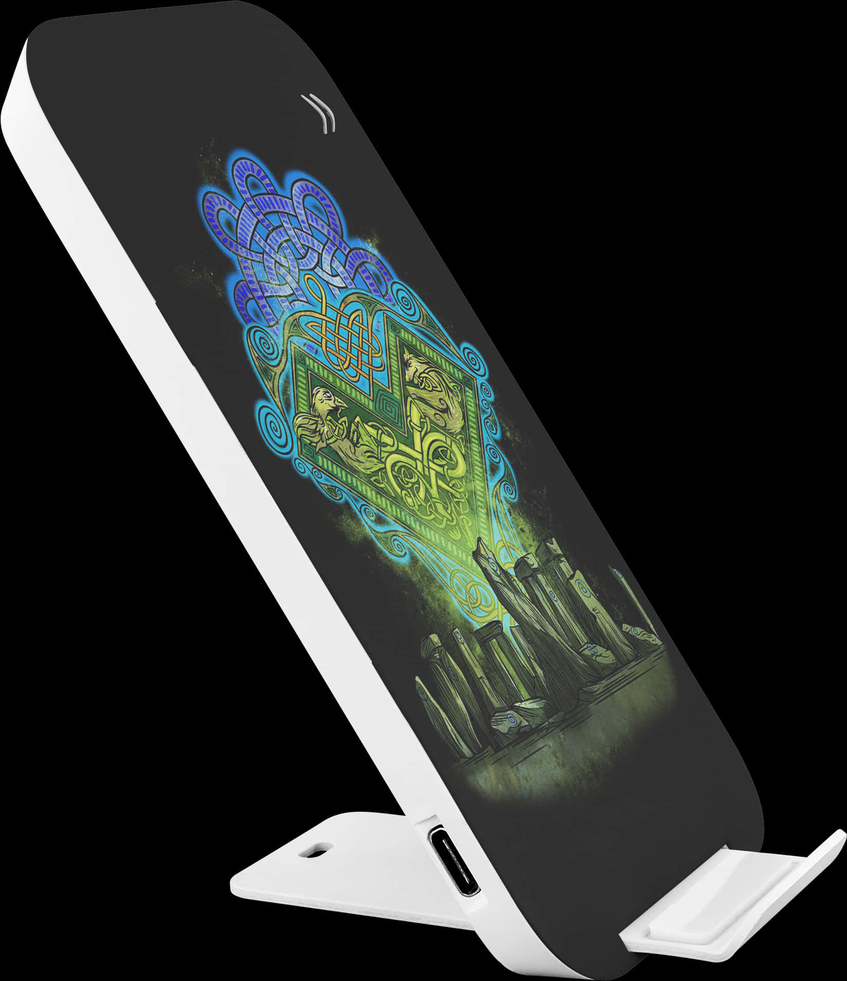 Artistic Wireless Charger Stand PNG