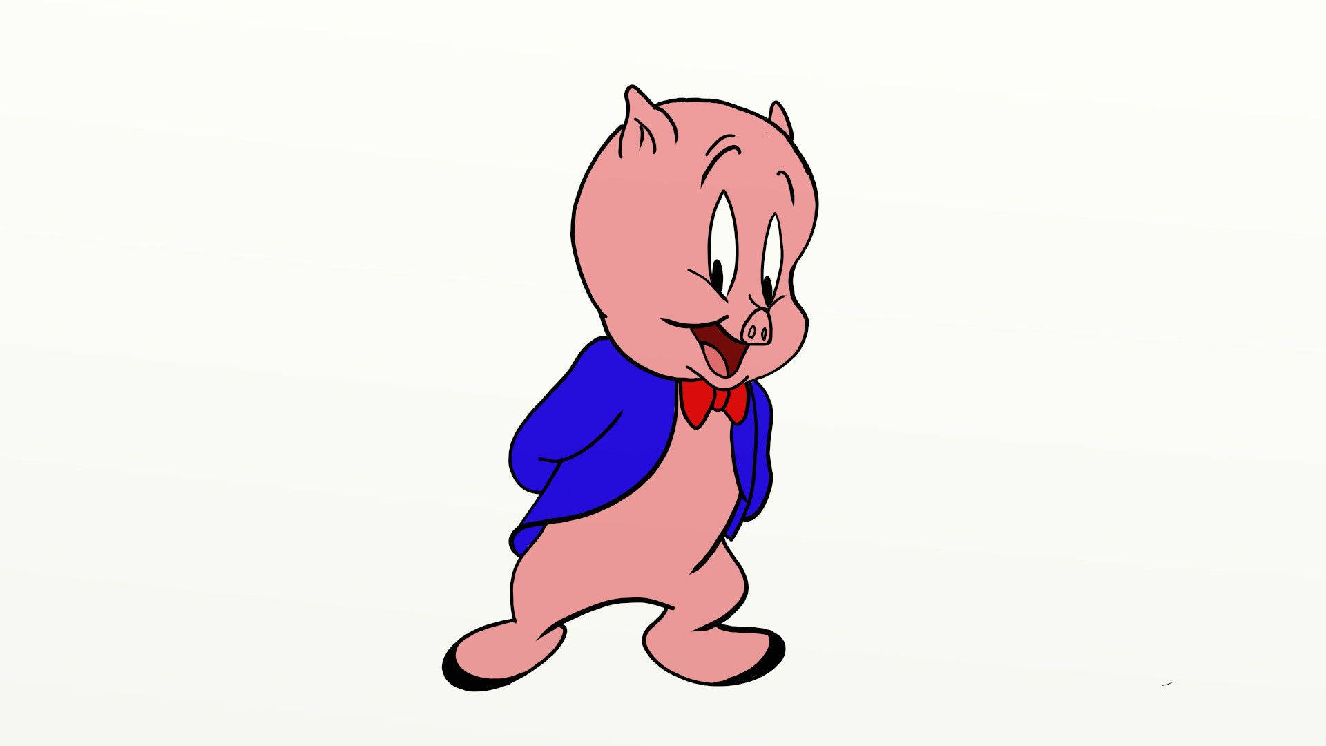Porky Pig Cartoon Character Background