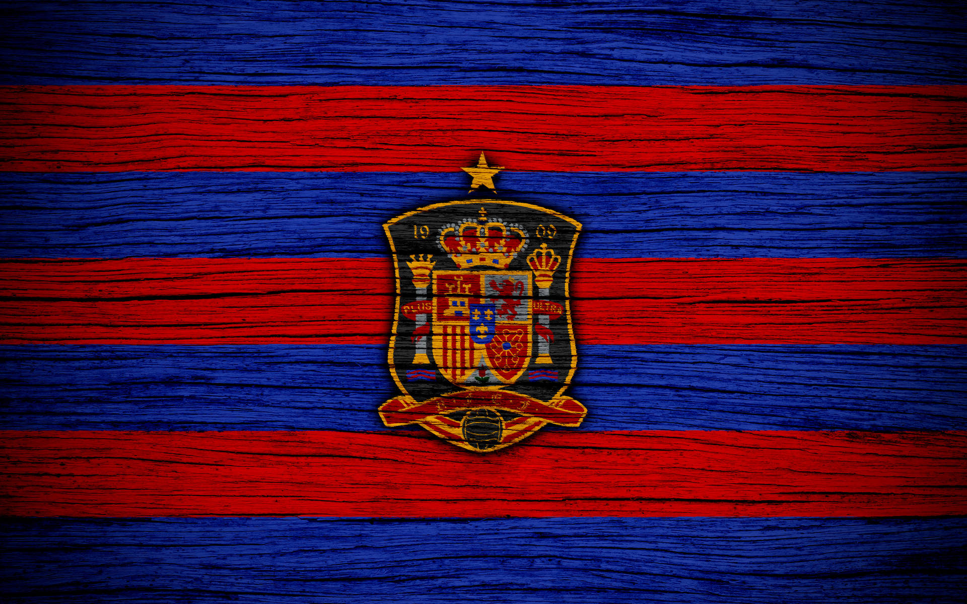 Artsy Spain National Football Team Logo Wallpaper