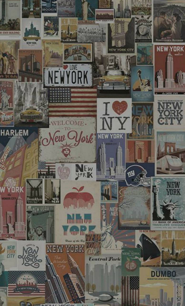 Artwork Of New York Aesthetic Picture Wallpaper