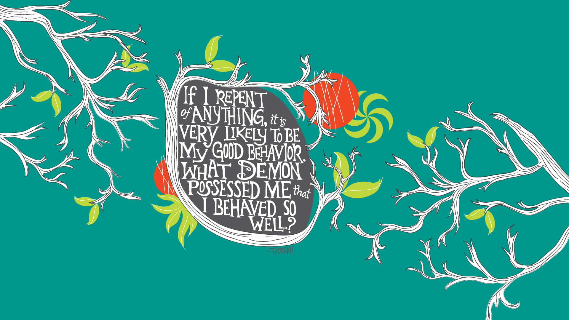 Artwork With Proverbial Quotes Wallpaper