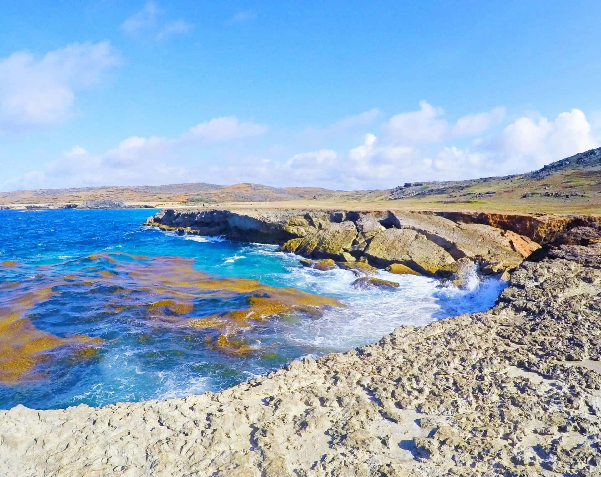 Stupendaspiaggia Di Aruba Al Tramonto