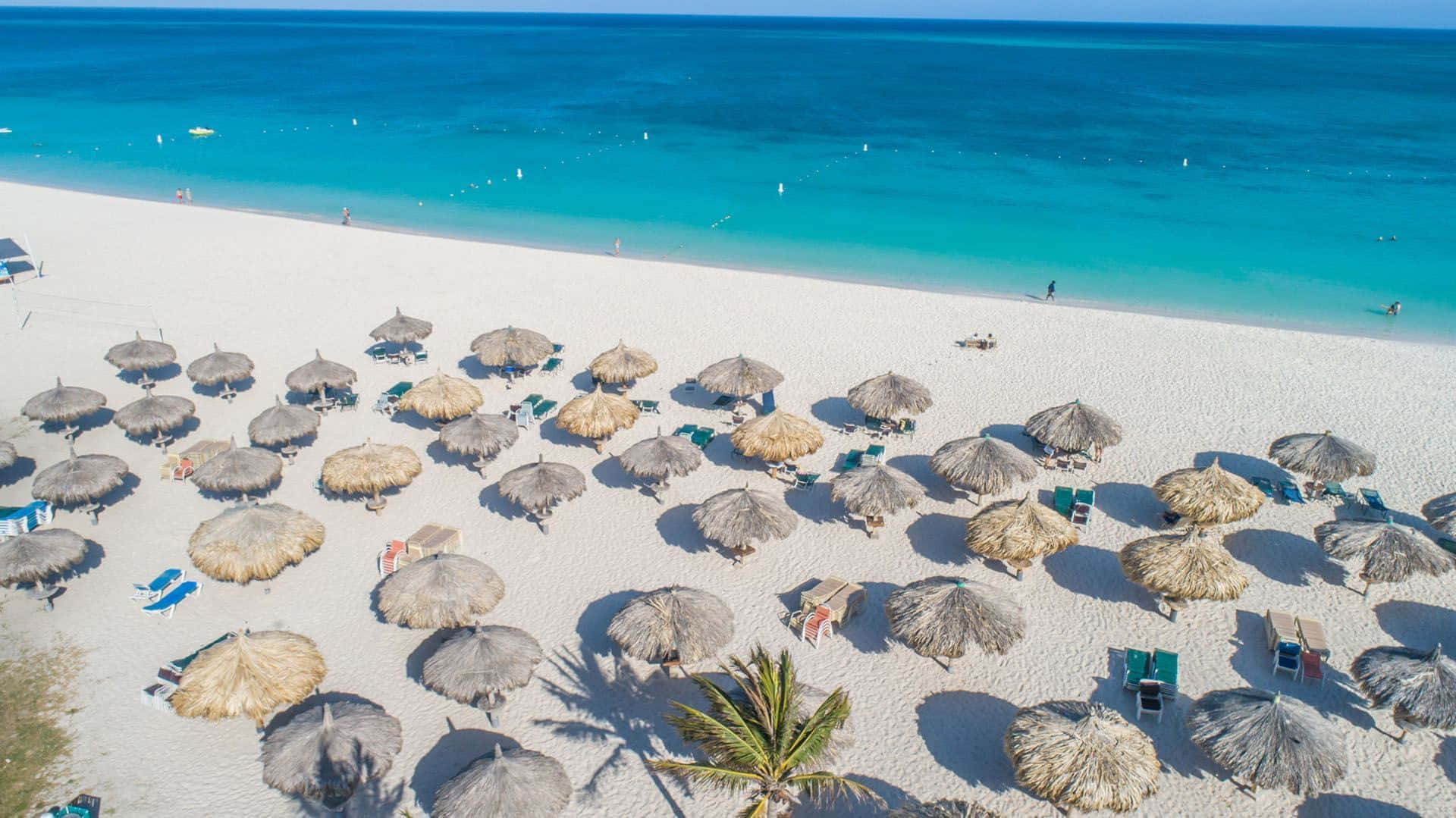 Imágenesde Múltiples Cabañas En La Playa De Aruba.
