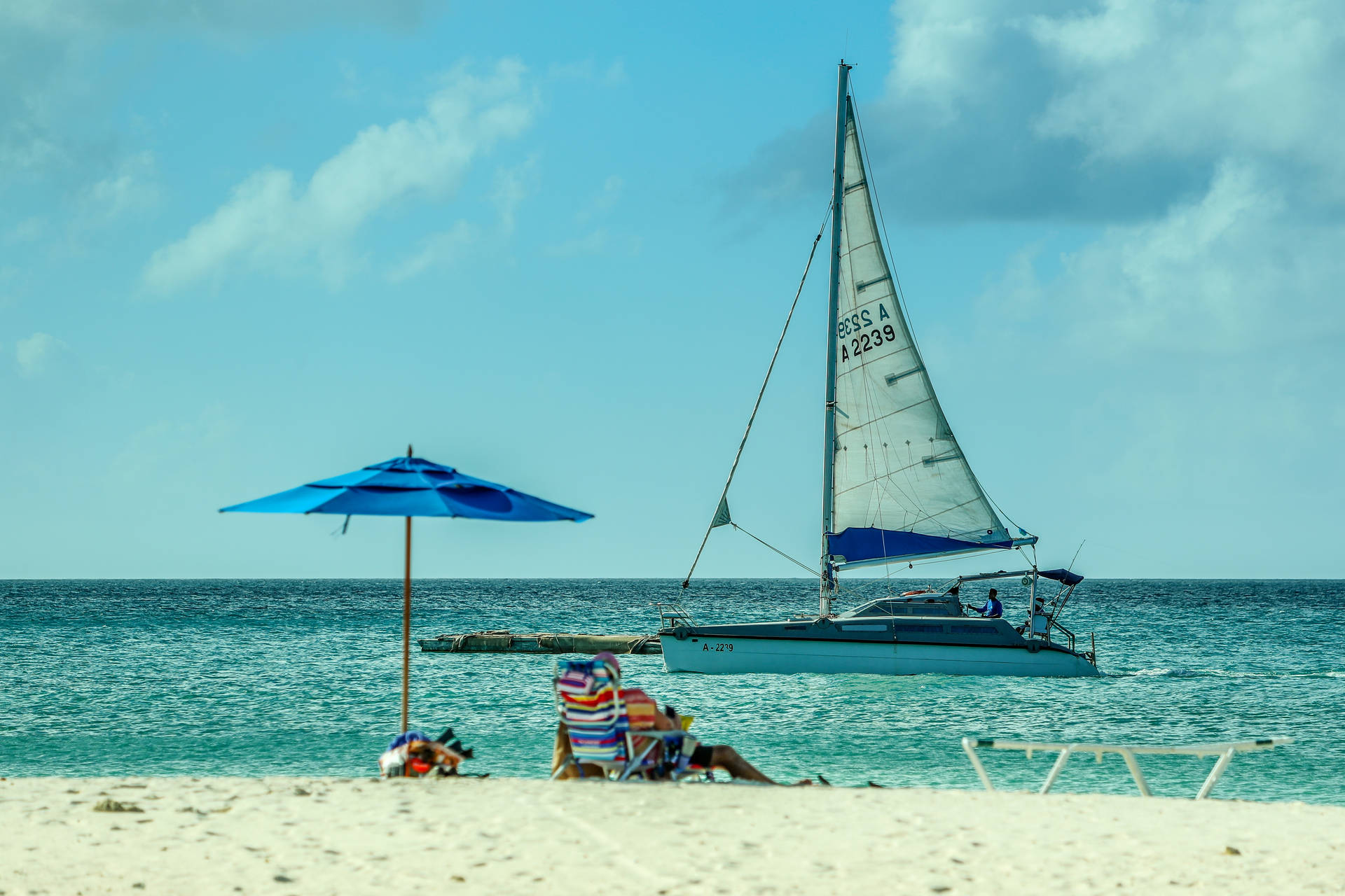 Aruba Sailing Yacht Wallpaper
