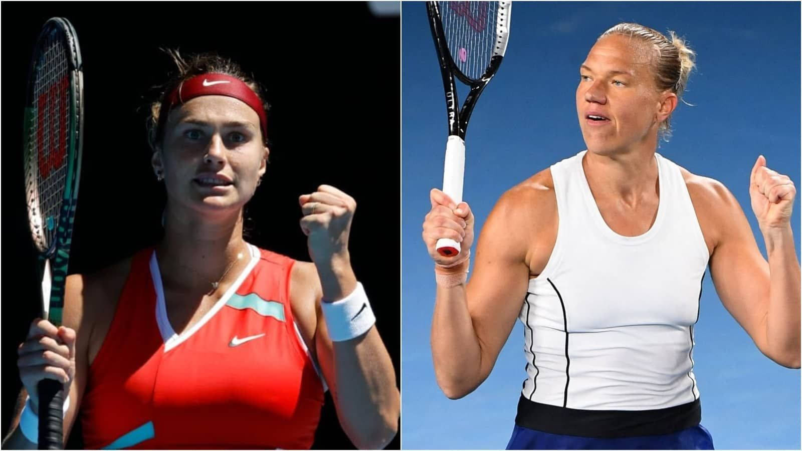 Aryna Sabalenka og Kaia Kanepi verden Tennis fans wallpaper Wallpaper