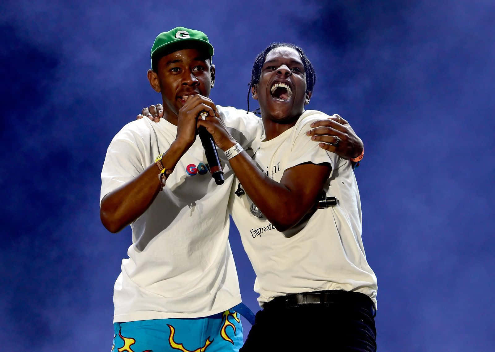 ASAP Rocky and Tyler, two renowned rap/hip-hop artists Wallpaper