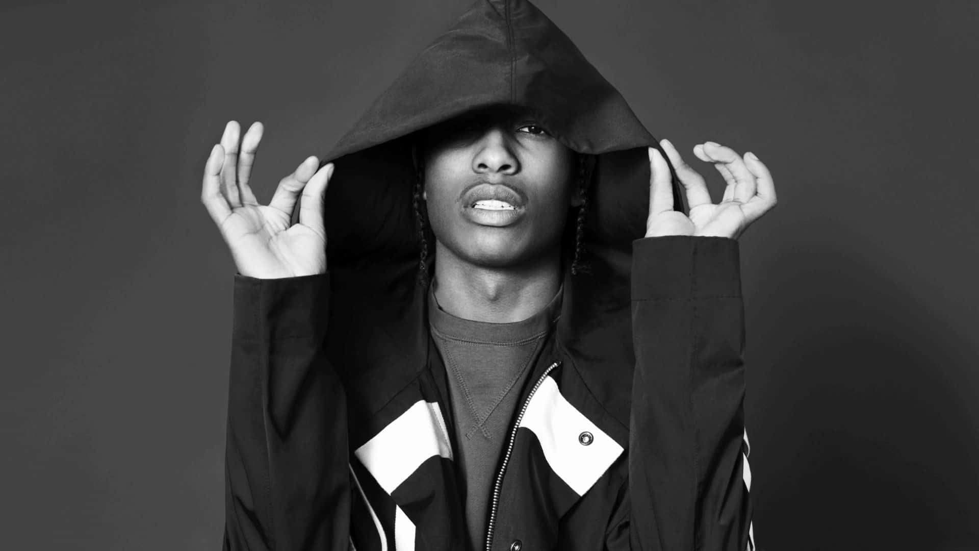 Rapper Asap Rocky poses for the camera